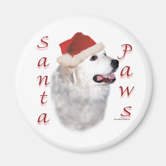 Aimant Père Noël Paws dans les Pyrénées (Devant)