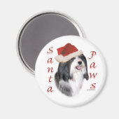 Aimant Père Noël Paws Havanais (Recto/Verso)