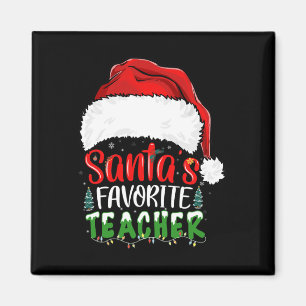 Aimant Père Noël Professeur Favori Enseignant Fun Noël En