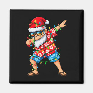 Aimant Père Noël qui fait du Dabbing Noël en Juillet Homm