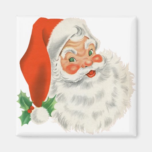 Aimant Père Noël rétro (Devant)