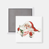 Aimant Père Noël rétro (Recto/Verso)