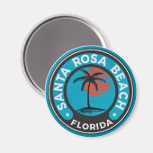 Aimant Père Noël Rosa Beach Floride Emerald Coast Panhand (Recto/Verso)