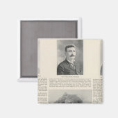 Aimant Père Noël Rosa, Californie (Recto/Verso)