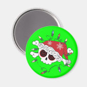 Aimant Père Noël Skull (Recto/Verso)