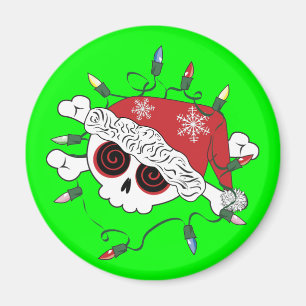 Aimant Père Noël Skull