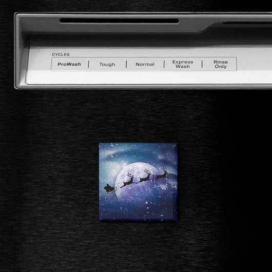 Aimant Père Noël Sleigh | Imaginaire Galaxy Christmas Nig