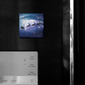 Aimant Père Noël Sleigh | Imaginaire Galaxy Christmas Nig