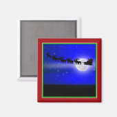 Aimant Père Noël Sleigh Ride (Recto/Verso)