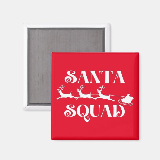 Aimant Père Noël Squad Noël (Recto/Verso)