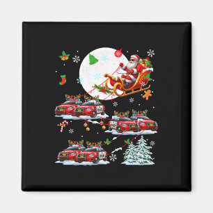Aimant Père Noël Sungles Sleigh Reindeer voitures de poli