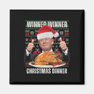 Aimant Père Noël Trump Noël Humour Funny Trump Noël 4