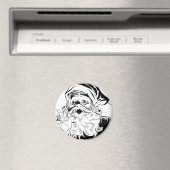 Aimant Père Noël vintage (In Situ (Lave-vaisselle))