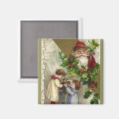 Aimant Père Noël vintage (Recto/Verso)
