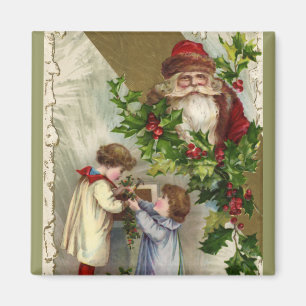 Aimant Père Noël vintage