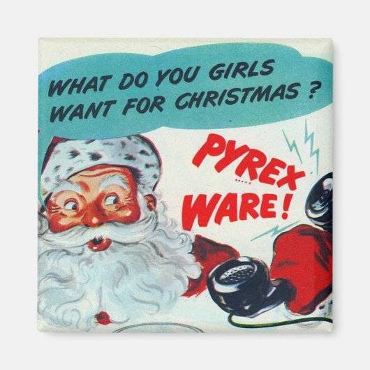 Aimant Père Noël vous apportera l'aimant Pyrex (Devant)