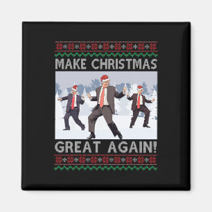 Aimant Père Trump Danse Rendez Noël Encore Plus Grand Et