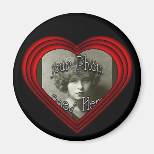 Aimant Perfect Heart Photo Frame Modèle (Devant)