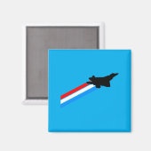 Aimant Performance du chasseur F-22 Raptor (Recto/Verso)