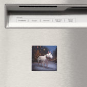 Aimant Période de fêtes de Noël du Bull Terrier (In Situ (Lave-vaisselle))