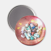 Aimant Perles en verre artisanales (Recto/Verso)