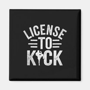 Aimant Permis de botter Kickboxing Kickbox Kickboxer _1