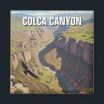 Aimant Pérou Canyon de Colca<br><div class="desc">Colca Canyon, l'un des canyons les plus profonds du monde, est une merveille naturelle à couper le souffle située dans le sud du Pérou. Il plonge presque deux fois plus profond que le Grand Canyon, à des profondeurs de plus de 3 270 mètres, offrant des paysages spectaculaires de falaises escarpées,...</div>