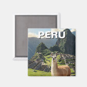 Aimant Pérou Llama (Recto/Verso)