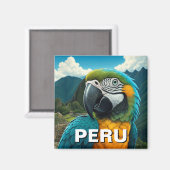Aimant Pérou Macaw (Recto/Verso)