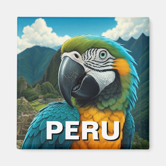 Aimant Pérou Macaw (Devant)