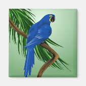 Aimant Perroquet bleu (Devant)