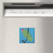 aimant perroquet vert (In Situ (Lave-vaisselle))