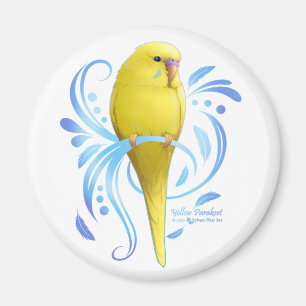 Aimant Perruche jaune