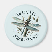 Aimant Persévérance délicate - libellule artistique (Devant)