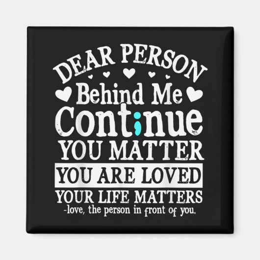 Aimant Person Behind Me Suicide Prevention Amp Depressi (Devant)