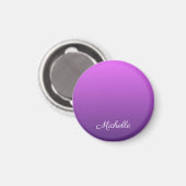 Aimant Personalisé violet ombre (Recto/Verso)