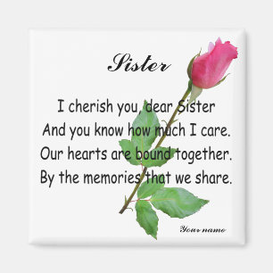 AIMANT PERSONALIZE SISTER -MAGNET