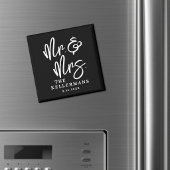 Aimant Personalized Black Wedding Favor