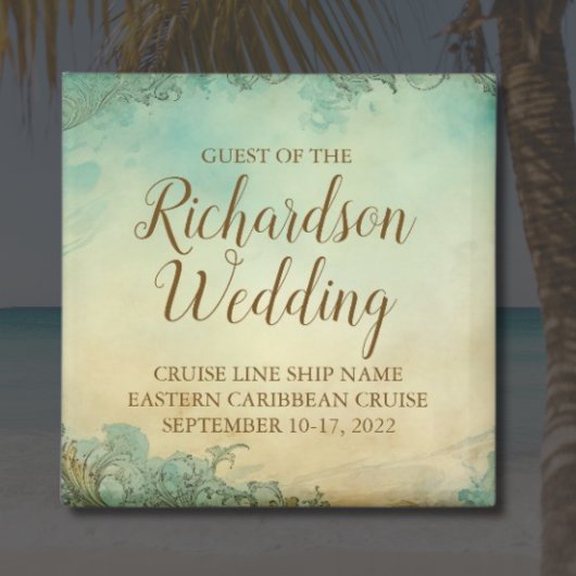 Aimant Personalized Cruise Wedding Guest Keepsake
