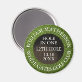 Aimant Personalized Golf Hole in One Award (Recto/Verso)