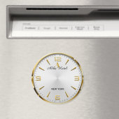 Aimant Personalized Hotel Name Luxury Gold Silver  (In Situ (Lave-vaisselle))
