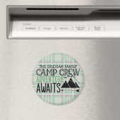 Aimant PERSONALIZED NAME Cabin Camping Adventure (In Situ (Lave-vaisselle))