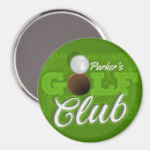 Aimant Personalized NAME Golfer Green Golf Course Club (Recto/Verso)