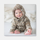 Aimant Personalized Newborn Baby Keepsake Photo (Devant)