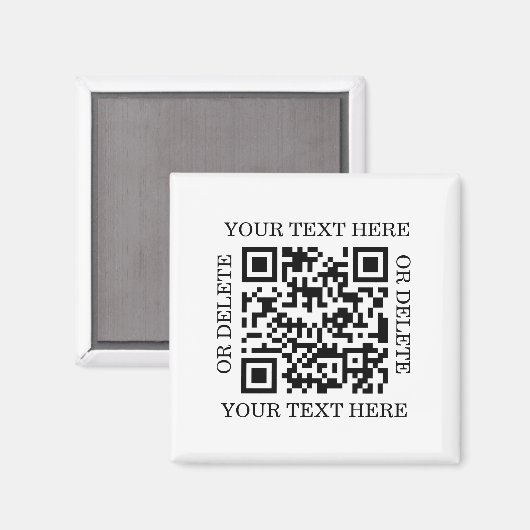 Aimant Personalized QR Code To Scan (Recto/Verso)