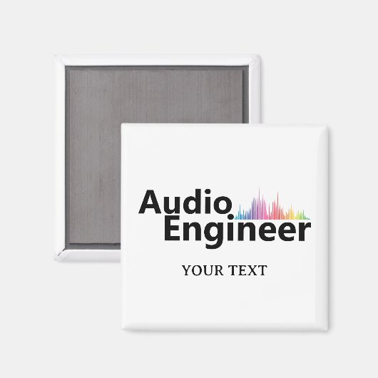 Aimant Personalized Sound Engineer Audio Engineering (Recto/Verso)