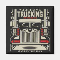 Personalized Trucking 18 Wheeler BIG Trucker
