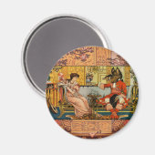 Aimant Personnages Classiques de Contes de Fées de Beauté (Recto/Verso)