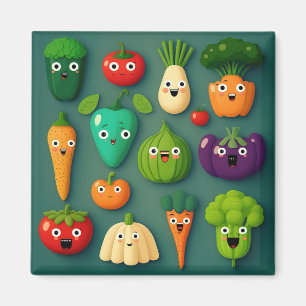 Aimant Personnages de légumes Photos de légumes Légumes C