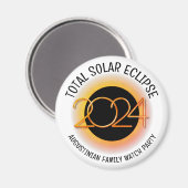 Aimant Personnalisable 2024 TOTAL SOLAR ECLIPSE Watch Par (Recto/Verso)